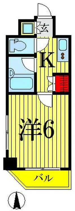 ルーブル錦糸町 6階階 間取り