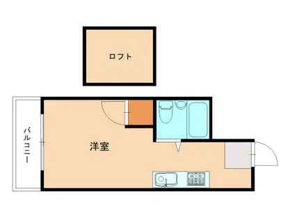 ジョイフル相生(ワンルーム/3階)の間取り写真