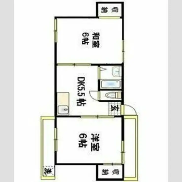 グリーンハイム高松 3階階 間取り