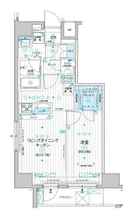 メインステージ入谷IV 11階階 間取り