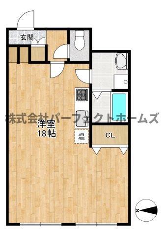 田中ビル(ワンルーム/2階)の間取り写真