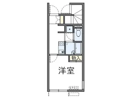 レオネクスト六番館(1K/1階)の間取り写真