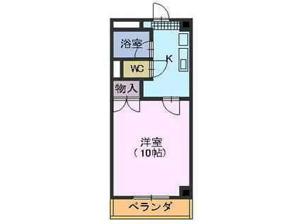 サンシャイン加藤(1K/1階)の間取り写真