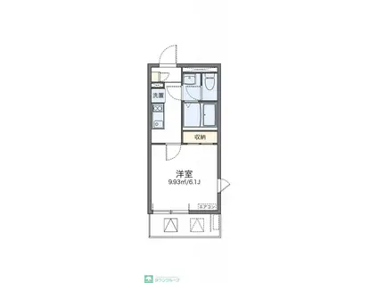 レオネクストラフォーレ(1K/2階)の間取り写真