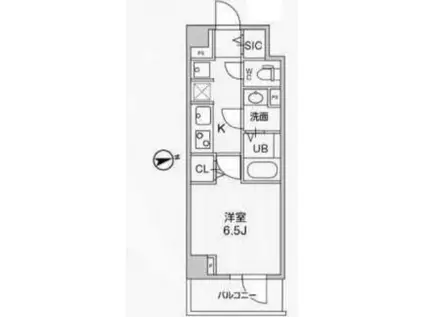 アリビス中野(1K/1階)の間取り写真