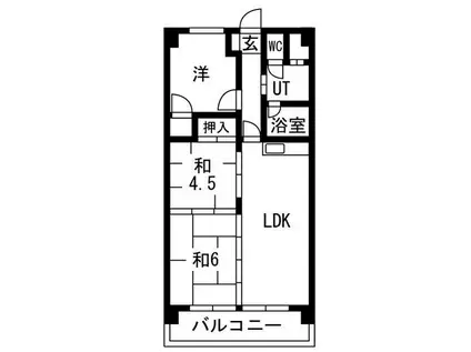 サクセス大喜(3LDK/1階)の間取り写真