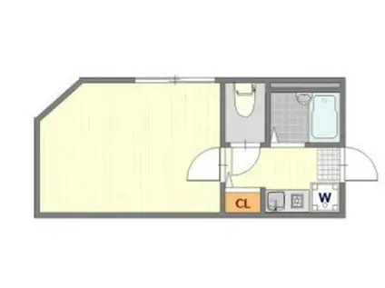FONTAINE尾久(1K/1階)の間取り写真