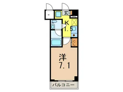 ドゥーエ西池袋(1K/3階)の間取り写真
