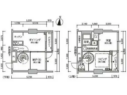 東雲キャナルコートCODAN12号棟(2DK/1階)の間取り写真