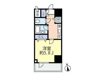 セ・ジョリ浅草ベルグレード(1K/1階)の間取り写真