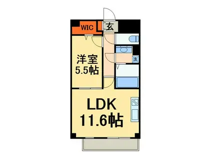 ATRACTIVO(1LDK/3階)の間取り写真