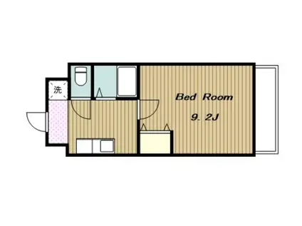 ヴェルドミールSUZUKI(1K/4階)の間取り写真