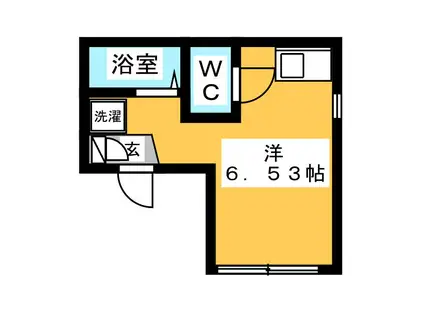 ACCESS-1(ワンルーム/2階)の間取り写真