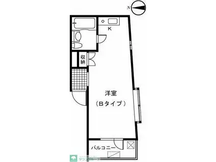 プライムハウス(ワンルーム/4階)の間取り写真