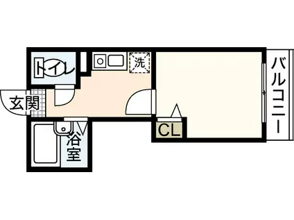 メゾフォルテ大宮(1K/1階)の間取り写真