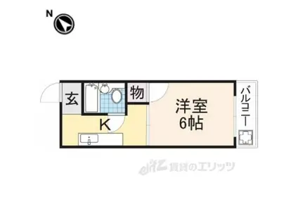 アルビラージュ(1K/2階)の間取り写真