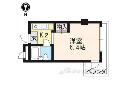 CITYVIRR戸田(1K/2階)の間取り写真