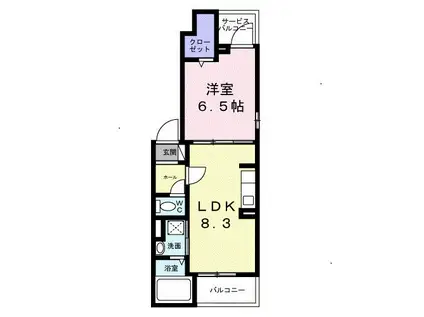 シトラス・T(1LDK/3階)の間取り写真