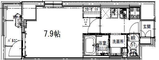 S-FORT板橋本町(1K/1階)の間取り写真