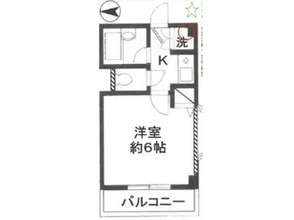 KSGマリーンオークラ 15(1K/1階)の間取り写真