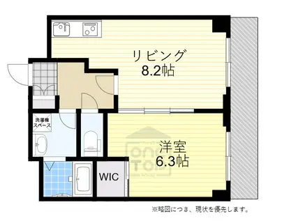 フレール緑地公園Ⅱ(1LDK/3階)の間取り写真