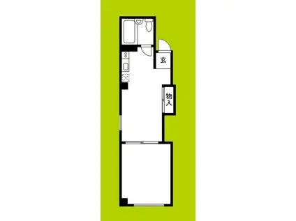 クリエイト野里ビル(1DK/5階)の間取り写真