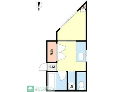 サニーハイツ(1K/1階)の間取り写真