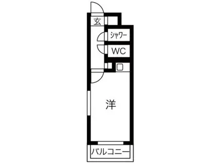 イクス新小岩(ワンルーム/2階)の間取り写真
