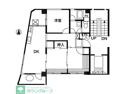 新町ビル(3DK/3階)の間取り写真