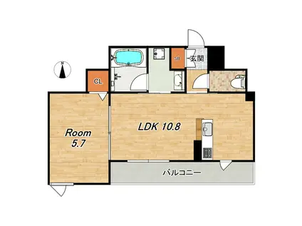 シャーメゾン大宮五条(1LDK/3階)の間取り写真