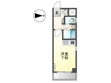 REFORTE(ワンルーム/3階)の間取り写真