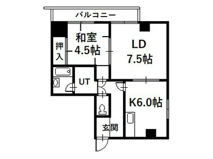 藤グリーンビル(1LDK/6階)の間取り写真