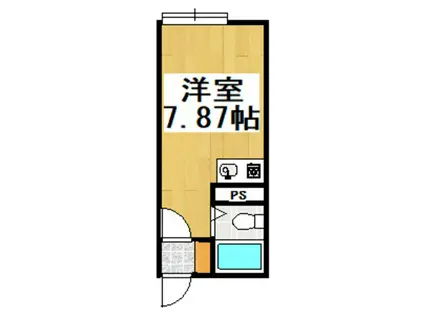 ハウスYOU66(ワンルーム/1階)の間取り写真