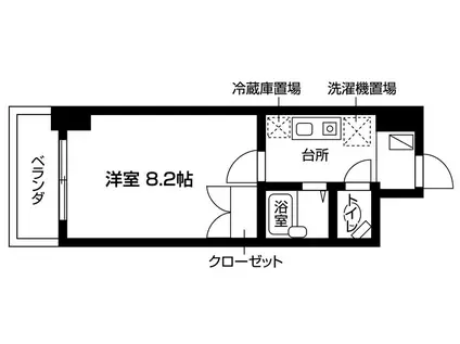 エル・セレーノ近大前(1K/10階)の間取り写真