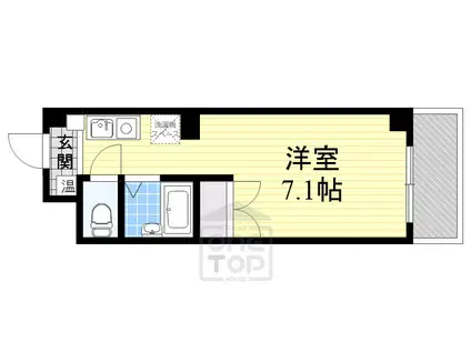 レコルテ千里中央(ワンルーム/4階)の間取り写真