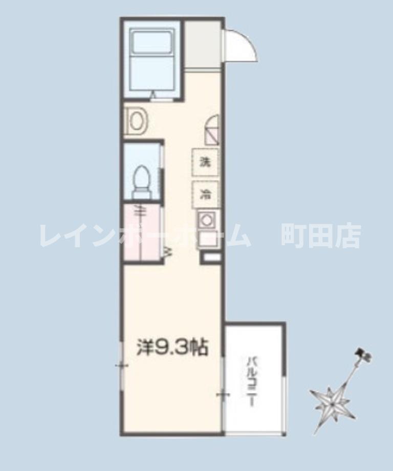 MELLAS相武台前6(ワンルーム/2階)の間取り写真