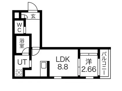 OHKI大曽根(1LDK/3階)の間取り写真
