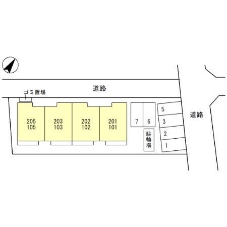 SOLANA彩(1LDK/1階)の間取り写真