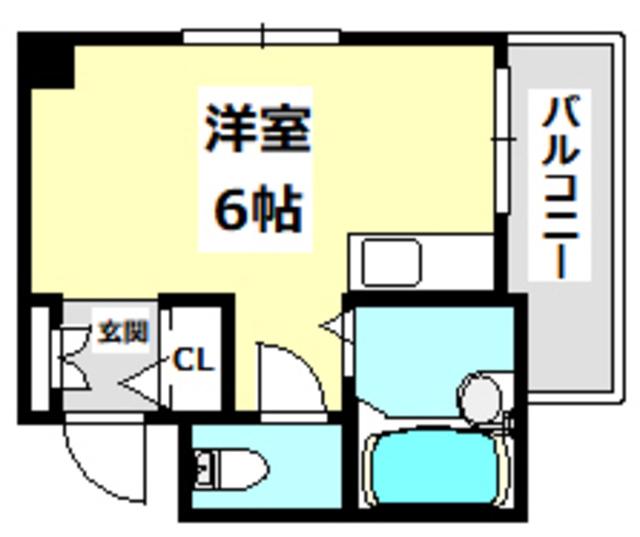 ネクスト BD(ワンルーム/3階)の間取り写真