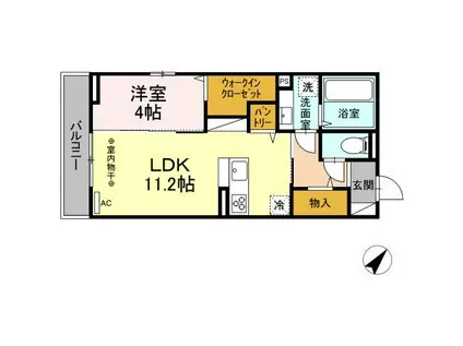 フレアステージ(1LDK/3階)の間取り写真