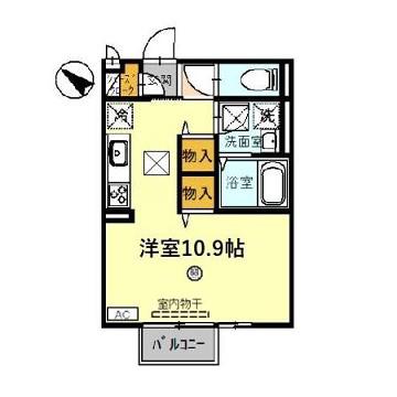 セジュール天満(ワンルーム/2階)の間取り写真