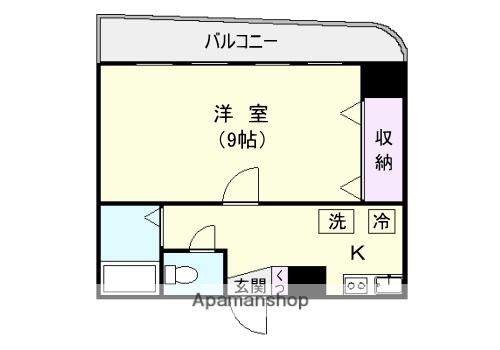 アーバンライフ東邦ビル(1K/4階)の間取り写真