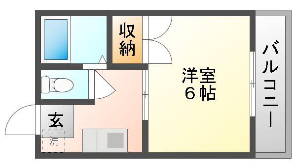 リトルハイム神田(1K/3階)の間取り写真