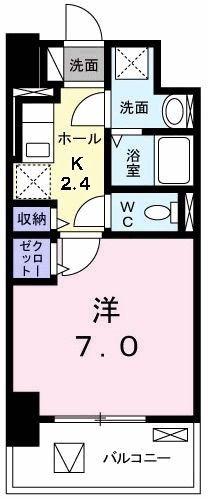 フェイバーJO11(1K/7階)の間取り写真
