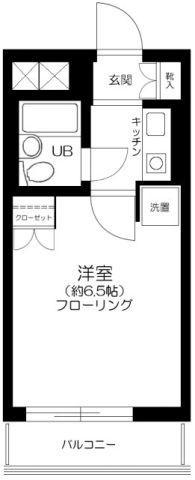 ライオンズマンション両国第8(1K/4階)の間取り写真
