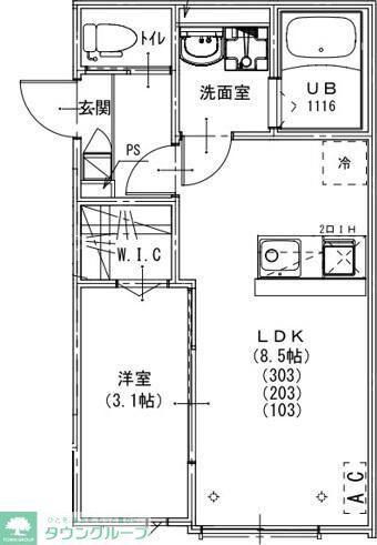 KEIAI RESIDENCE 東浦和(1LDK/3階)の間取り写真