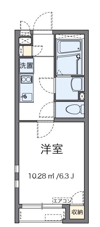 湘南新宿ライン宇須 東戸塚駅 徒歩13分 2階建 築10年(1K/1階)の間取り写真