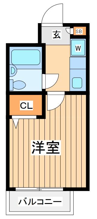 日神パレステージ宮崎台(1K/3階)の間取り写真