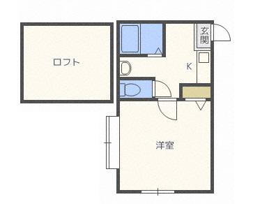 ラフィネ(1LDK/1階)の間取り写真