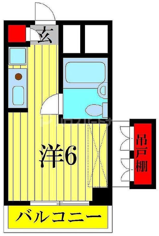 紫屋ビル(ワンルーム/3階)の間取り写真
